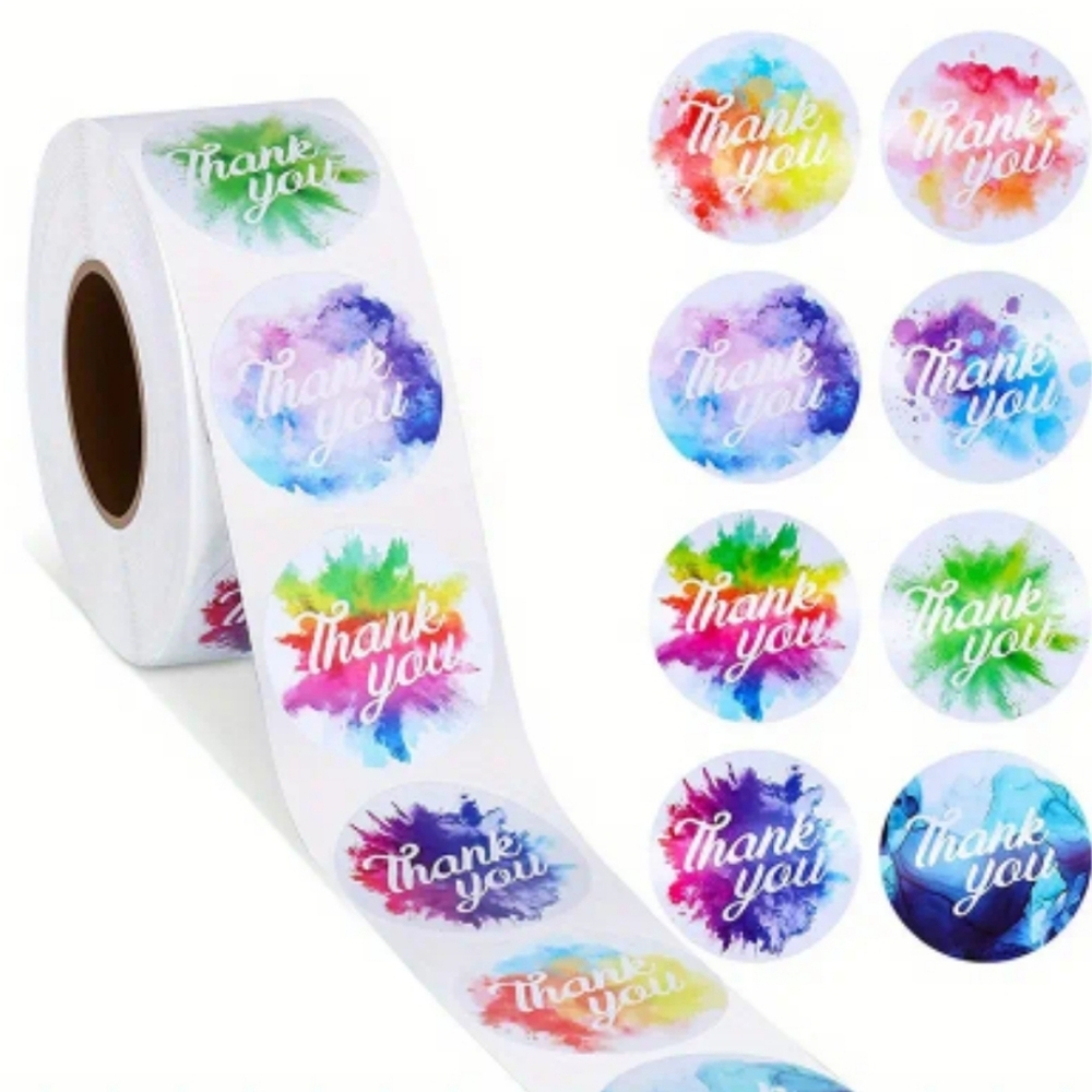 100 Thank You Stickers